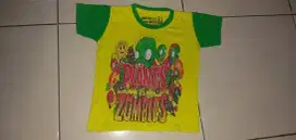 Kaos Anak 4T-5T Merek Aerosmith Kids. Plants Vs Zombies. Mulus Nominus