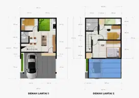 Rumah Deket greenlake dan poris termurah 2 lantai