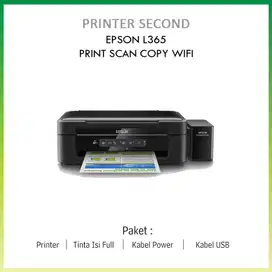 PRINTER SECOND EPSON L365 PRINT SCAN COPY WIFI