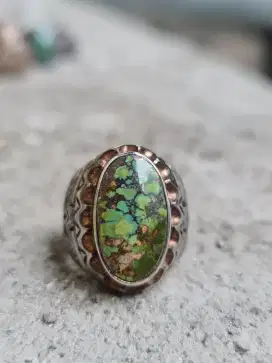 Natural Pirus Persia Ring Perak