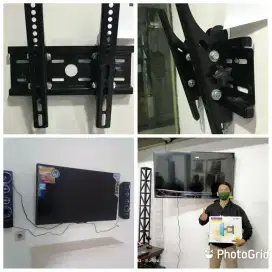 Hasil pasang breket tv led lcd 14inci-60inci