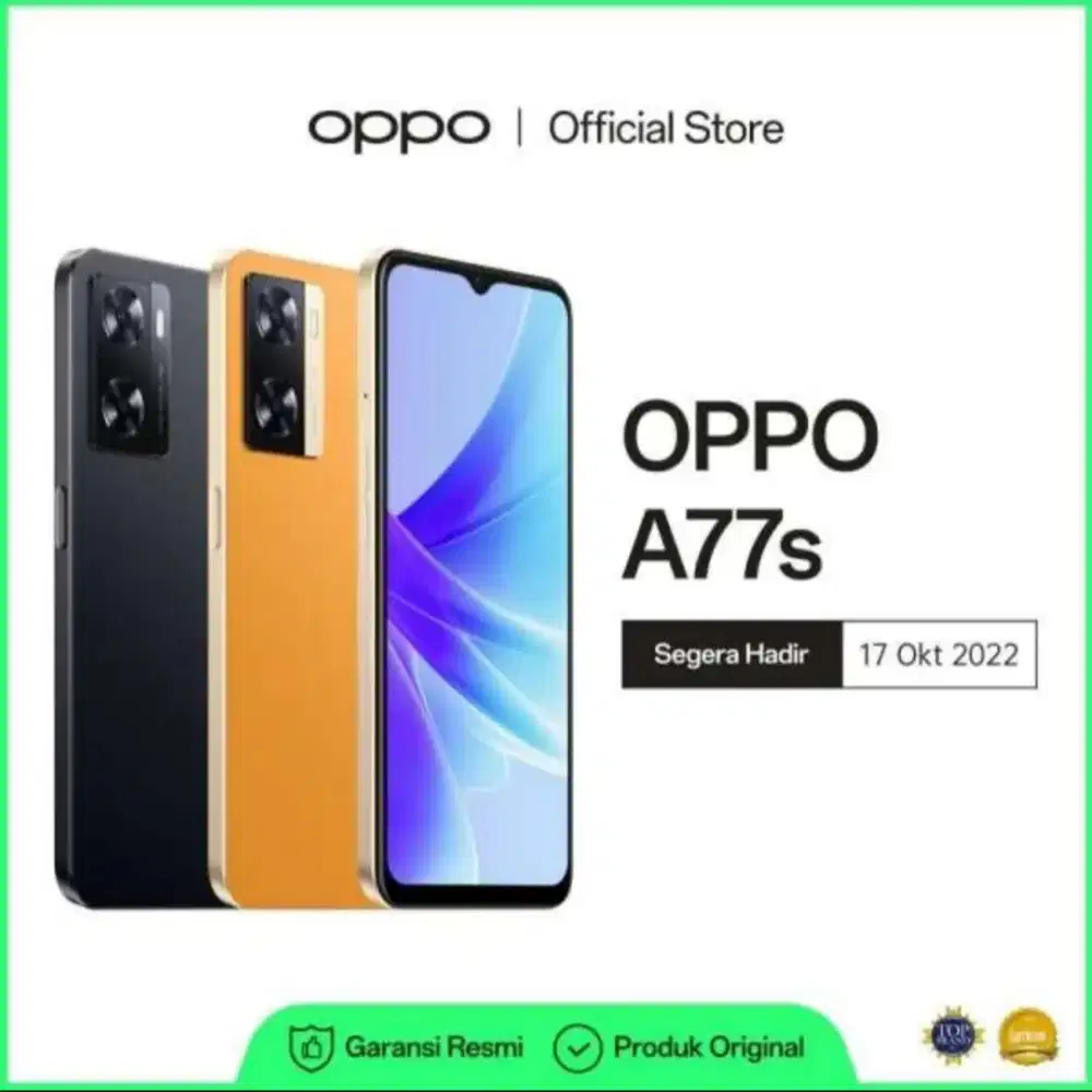 Oppo A77s 128GB Mulus Garansi 10 Bulan