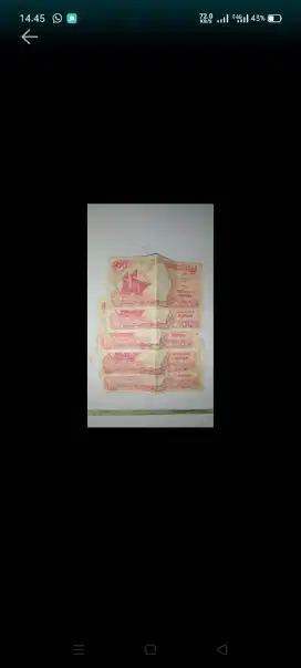 Dijual uang kertas @100 rupiah