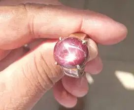 Dijual batu cincin star ruby mozambik