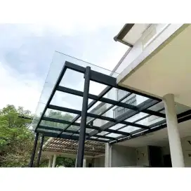 kanopi baru atap akrilik bening