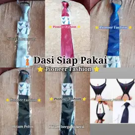 Dasi Merah maroon Dasi Hitam Dasi Biru Pria Siap Pakai