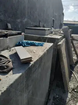 Ground tank bak tandon air beton cor