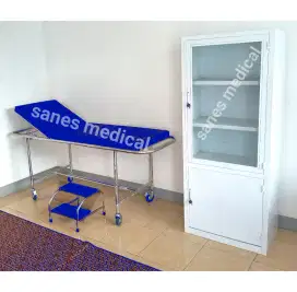 Paket Bed Prokes Stainless SSM Meja Ranjang Pasien Periksa Rumah Sakit