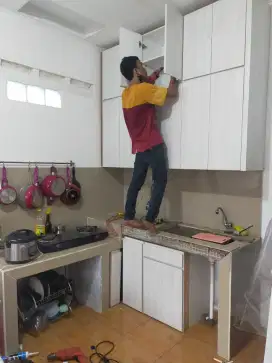 Lemari gantung kitchen set lemari bawah tangga lemari pakaian dll