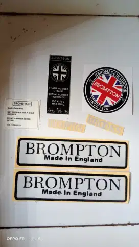 Crank chapter paket stiker sepeda brompton
