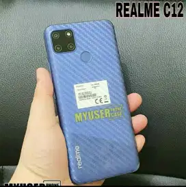 SKIN Carbon REALME NARZO 30A, Realme C12, Transparan garis2, New !!