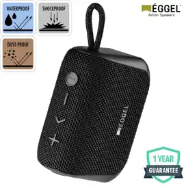 Eggel Fit 3 Waterproof Portable Bluetooth Speaker Mic