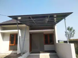 Menerima pemasangan canopy minimalis alderon polycarbonate dll #356