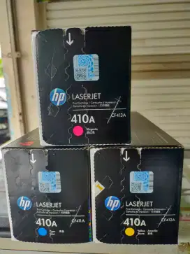 Dibeli toner hp type 410A black dan colour dengan harga tinggi
