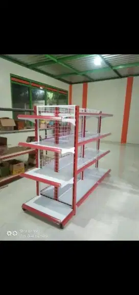 Rak minimarket dobel/2 sisi.