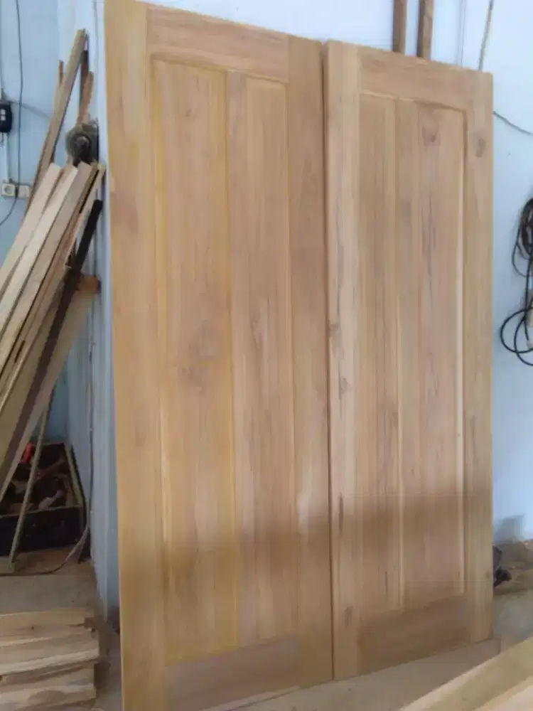 Kusen pintu   jati minimalis
