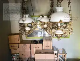 lampu gantung katrol betawi klasik antik lampu gantung katrol