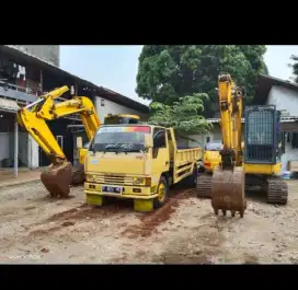 Jasa buang puing limbah proyek sampah kayu barang Bekas dan urug