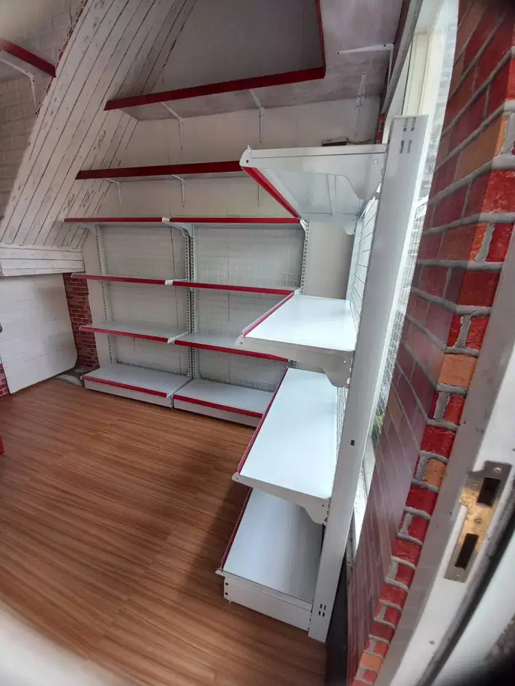 Rak Minimarket 4 Susun/ Rak Jaring/ Rak Besi Serbaguna