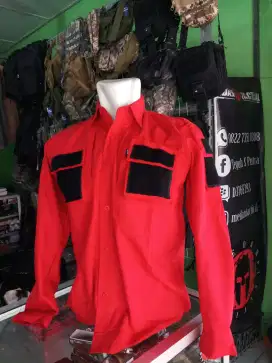 Kemeja Lapangan PMI Warna Merah (MEDAN TACTICAL STORE)