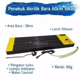 Penekuk akrilik bara 60cm lokal