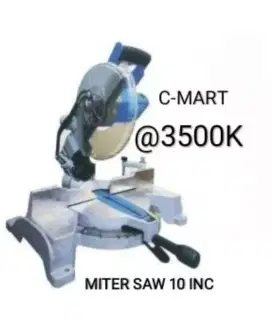 Miter Saw 10 INCHI Mesin Potong Alumunium Kayu 255 merk C-Mart /TAIWAN