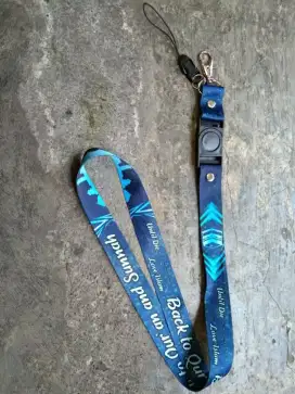 Souvenir Tali Lanyard Tali ID Card Gantungan Kunci Sablon Print Custom