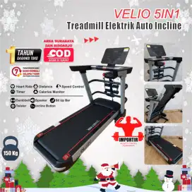 Alat Olahraga Treadmill Elektrik VELIO 5in1 Commercial Treadmill alat