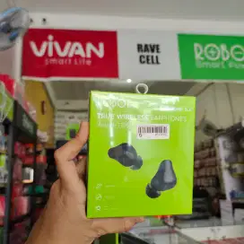 Headset Bluetooth ROBOT Airbuds T20S garansi resmi (Rave cell sako)