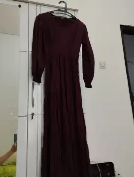 Dress muslim maroon