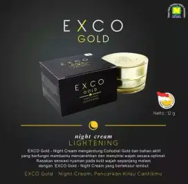 EXCO gold Night Cream Produk Original NASA (Natural Nusantara) Herbal