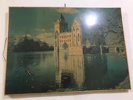 jam dinding pajangan retro 1970s import holland retro