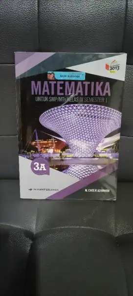 Buku Matematika  SMP kelas IX (semester 1)