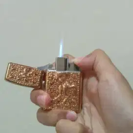 Korek zippo gas motif kuda(api las)