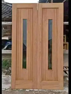 Pintu jendela kayu jati