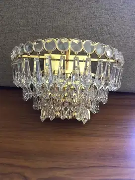 Lampu kristal Vintage utk dinding