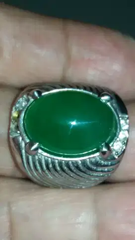 Jual Batu Cincin Natural Green Jade Giok Bagus sekali