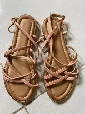 Sandal flat bertali / sandal tali brands outlet