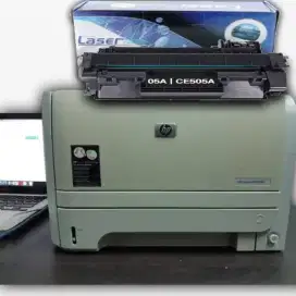 Printer hp laserjet mono p2035n bekas siap pakai hasil bagus pekat