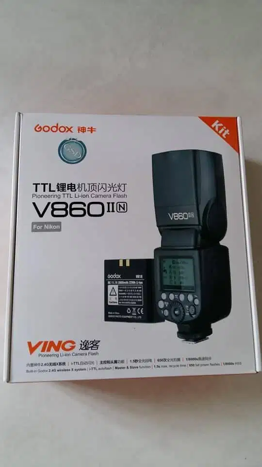 Flash Godox V860 II N For Nikon, Canon, Sony