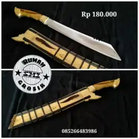 Golok patimura kayu jati baja per