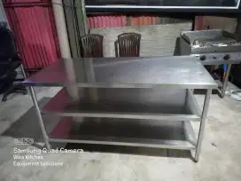 Meja stainless / work table bekas dapur restoran