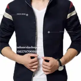 Jaket Baseball Navy Varian white red List Style - SK87
