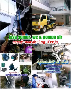 Ahli Saluran Mampet/Wastafel/Ledeng Buntu,Sedot WC Servis Pompa Air