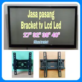 Bracket TV Plus Pasang tv Led Lcd  24 inchi s/d   42inch BERGARANSI