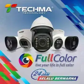 Paket Techma 1080P Full color siang malam berwarna