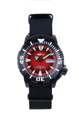 Seiko Monster Red Dial merek Heimdallr
