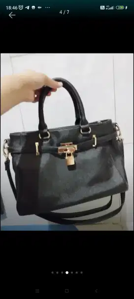 Tas fashion hitam import jepang