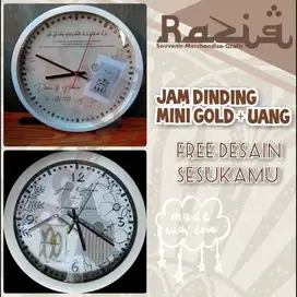 Souvenir Jam Dinding Ulang Tahun KKN Plakat Seminar Kit Custom Desain