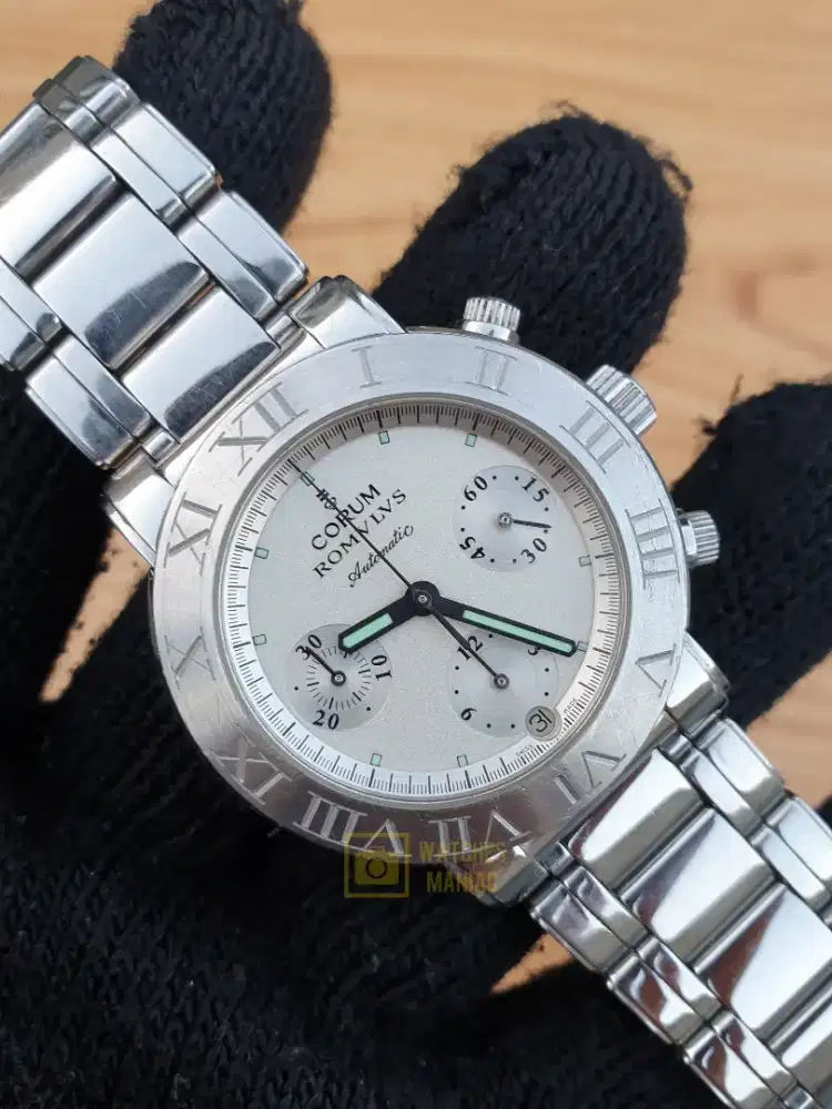 Jam Tangan Luxury Original Corum Romvlvs Chronograph Automatic Swiss